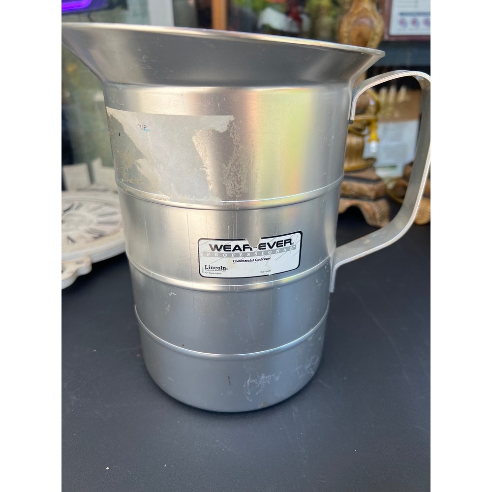 Wear-Ever Professional Aluminum Measuring Pitcher 4 Quart 1 Gallon Lincoln 5264